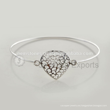 Hermoso brazalete de plata esterlina Charm para la venta al por mayor